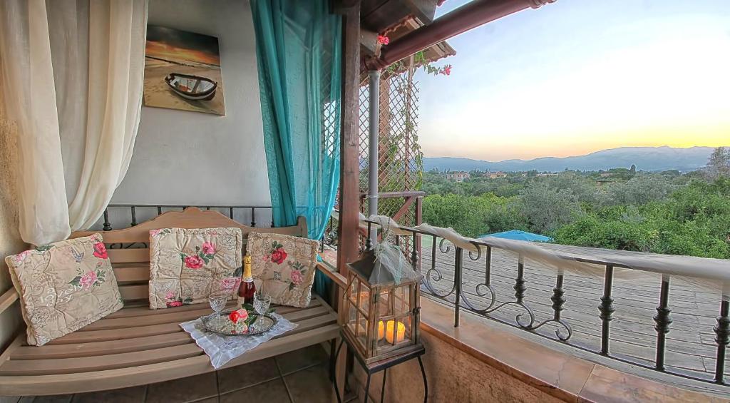 A balcony or terrace at Venetis Luxury Apartments