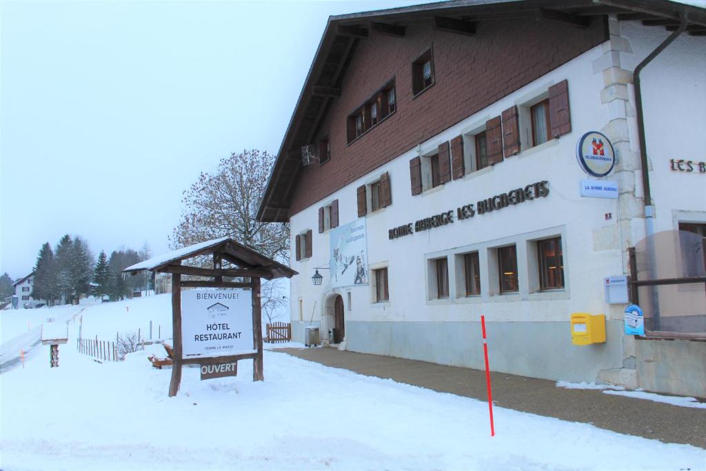 Bonne Auberge Les Bugnenets v zimě