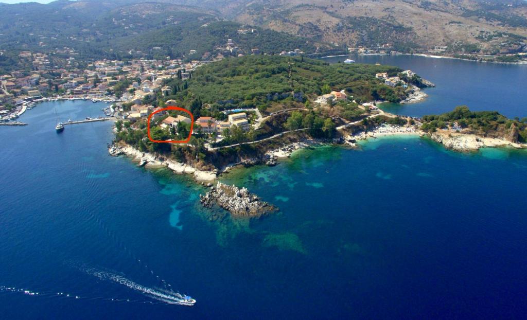 Letecký snímek ubytování Villa Angelo