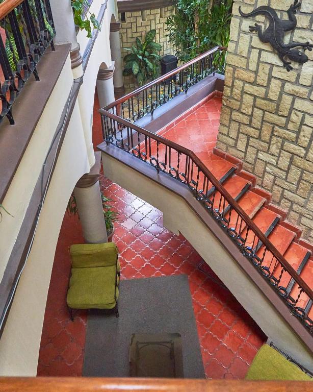 Istumisnurk majutusasutuses Hotel Plaza Copan