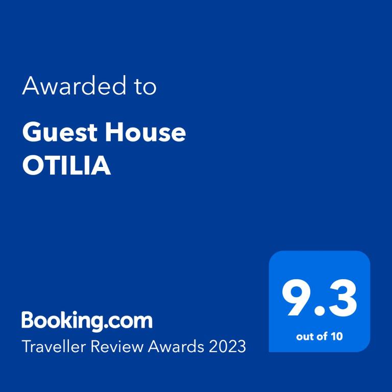 Certifikát, hodnocení, plakát nebo jiný dokument vystavený v ubytování Guest House OTILIA