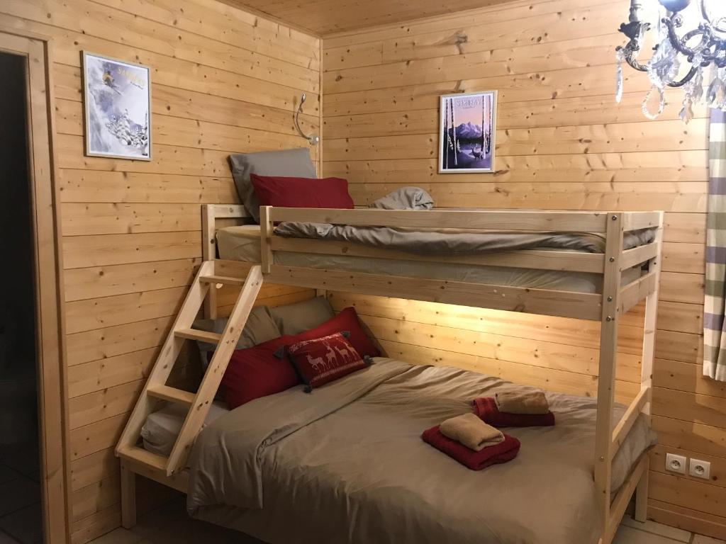 Postel nebo postele na pokoji v ubytování Chalet Esprit