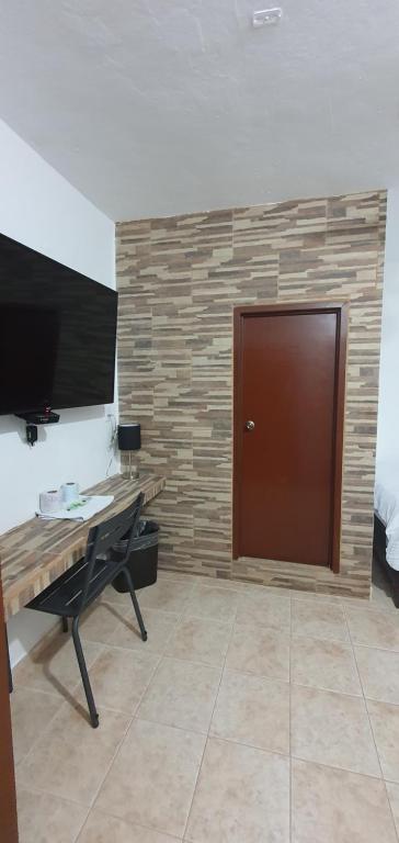 TV a/nebo společenská místnost v ubytování Hotel posada MARCAS
