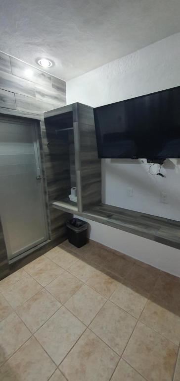 Koupelna v ubytování Hotel posada MARCAS
