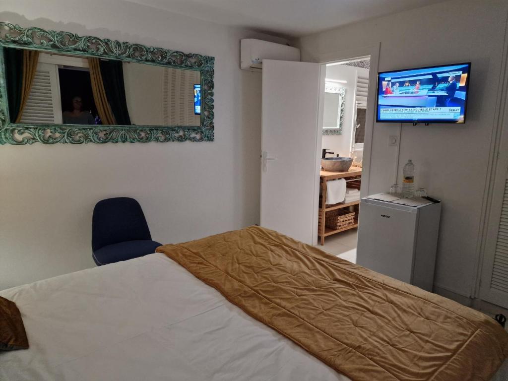Postel nebo postele na pokoji v ubytování Appartements de Luxe . Propriété de Luxe