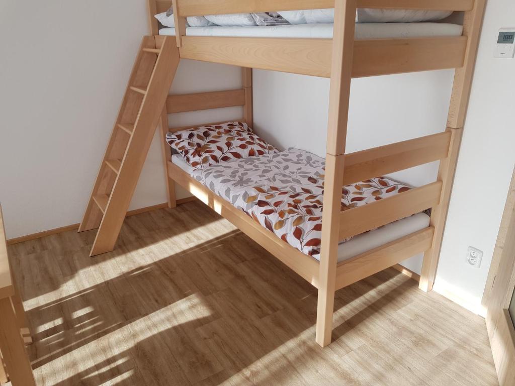 Postel nebo postele na pokoji v ubytování Barbora