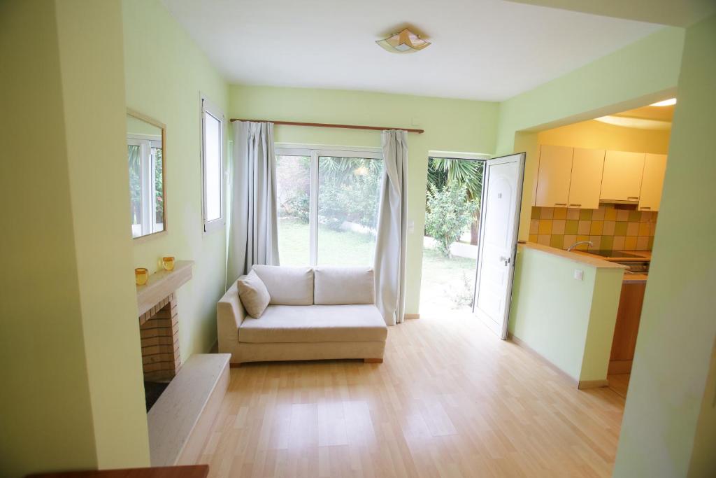 Posezení v ubytování Anastasia Hotel Stalis
