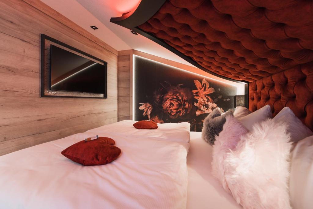Posteľ alebo postele v izbe v ubytovaní Alp Larain B&B