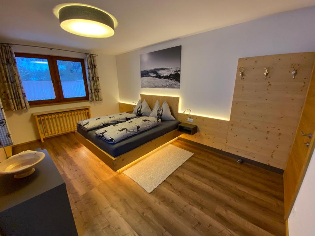Postelja oz. postelje v sobi nastanitve Chalet Tauernbär