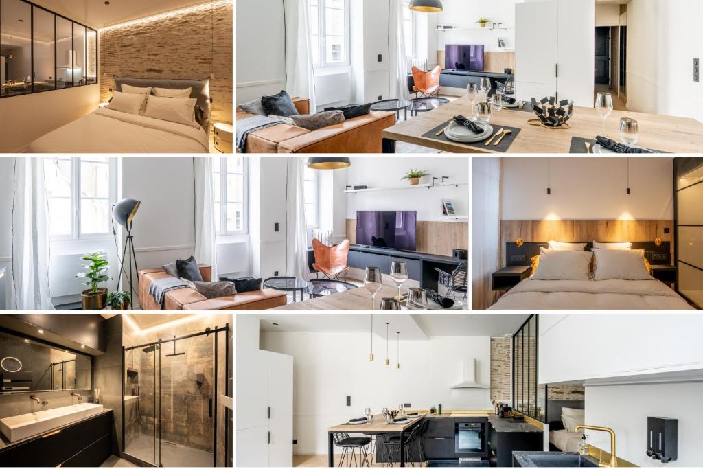 Kuchyňa alebo kuchynka v ubytovaní Le Passage Royal - Les Maisons de Madeleine