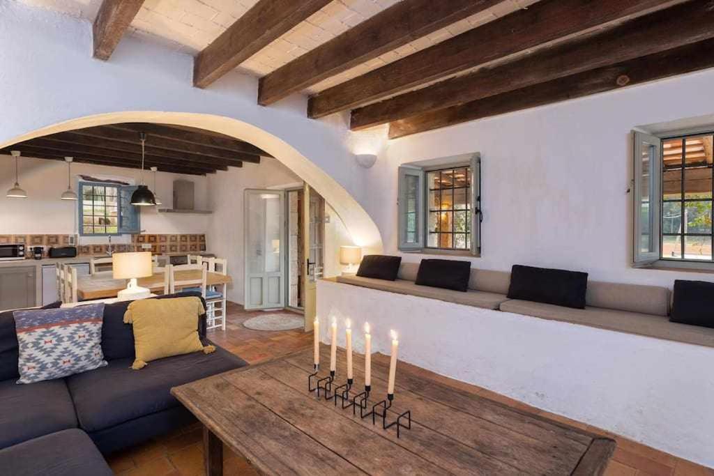 Posezení v ubytování Mas del Blat CalongeCosta Brava en Mas Vilobí