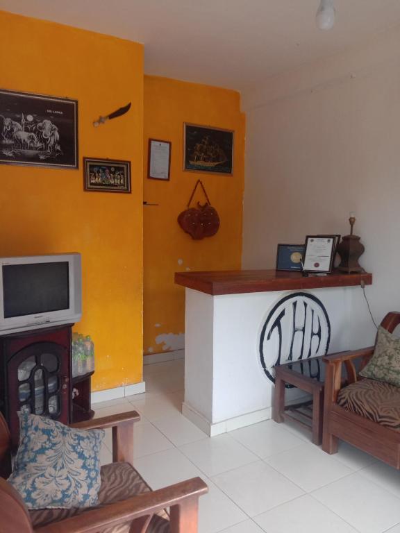 TV a/nebo společenská místnost v ubytování Lucky Holiday Home