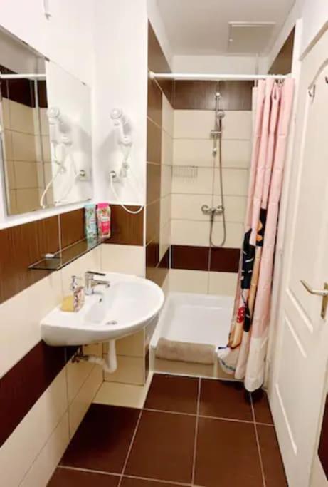 Kúpeľňa v ubytovaní A14 Parliament Sunflower Cozy Apartment