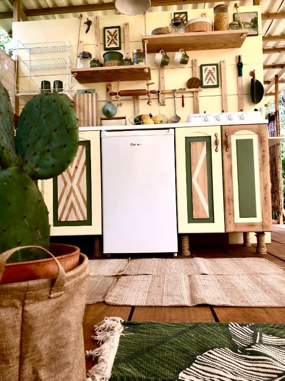 Kuchyňa alebo kuchynka v ubytovaní Glamping - La Casa del Piano