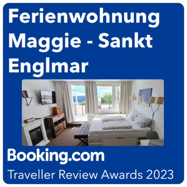 Postel nebo postele na pokoji v ubytování Ferienwohnung Maggie - Sankt Englmar