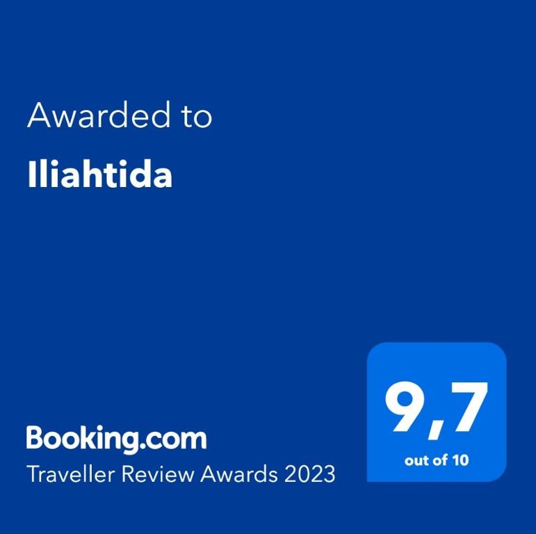 Certifikát, hodnocení, plakát nebo jiný dokument vystavený v ubytování Iliahtida