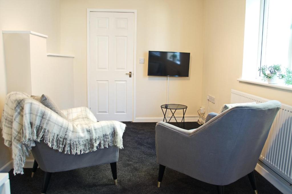 Телевизор и/или развлекательный центр в Host & Stay - Clacton Coastal Hideaway