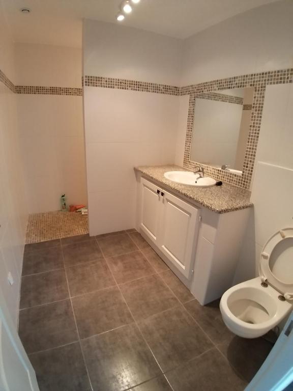 Kúpeľňa v ubytovaní Villa climatisée avec piscine
