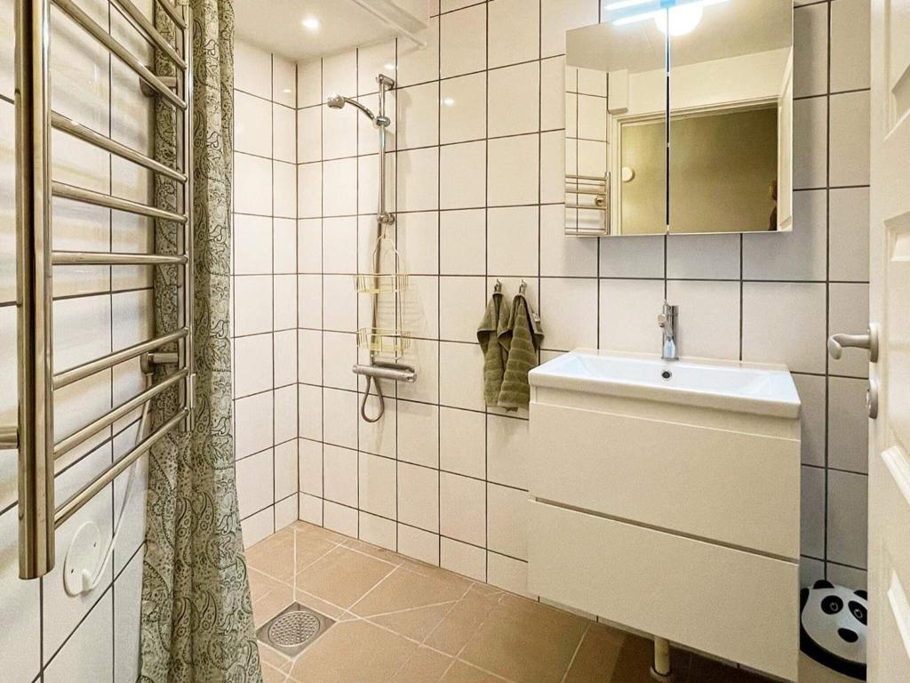 Koupelna v ubytování Holiday home SÖLVESBORG XVI