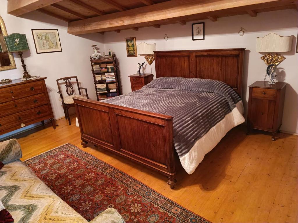 Postel nebo postele na pokoji v ubytování Alloggio Alla Collina
