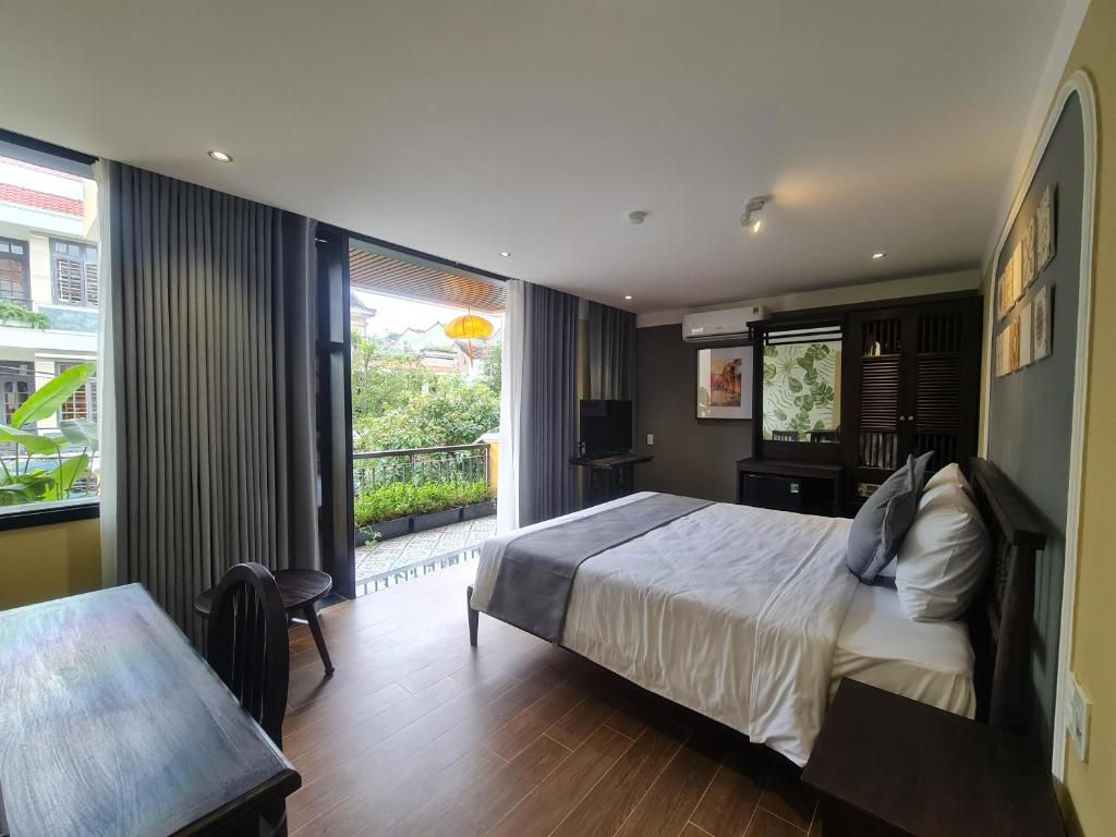 Hoianan Boutique Hotel - Chambre Double De Luxe Avec Balcon