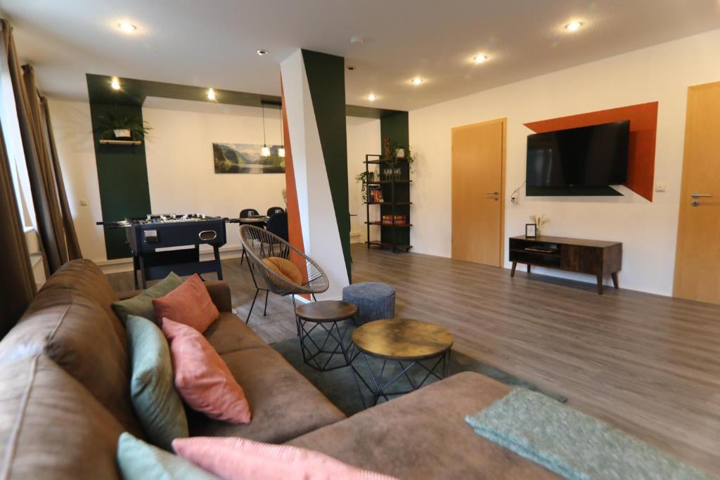 TV i/ili multimedijalni sistem u objektu Urban Lodge Erlangen I Superzentral I Free Parking I WLAN I Netflix