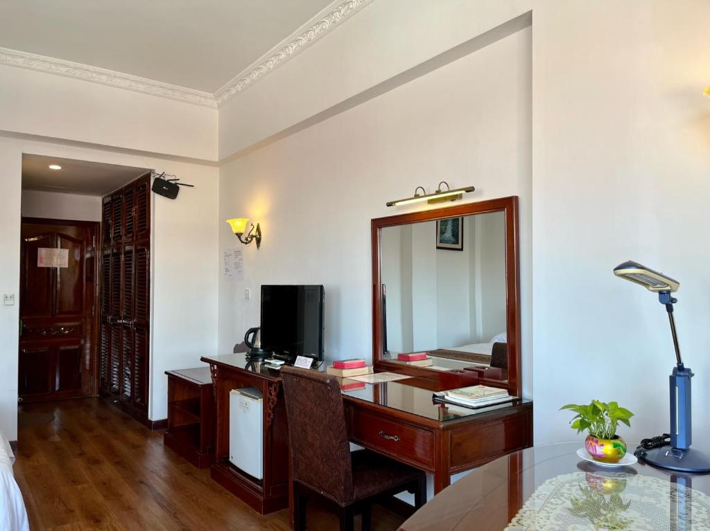 TV a/nebo společenská místnost v ubytování Chung Hsin Hotel 中信酒店