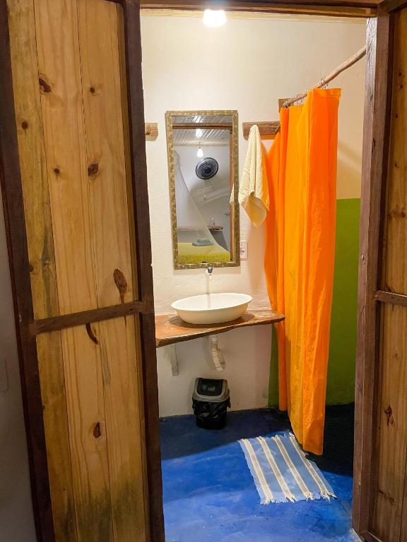 Koupelna v ubytování Hostel Moreré