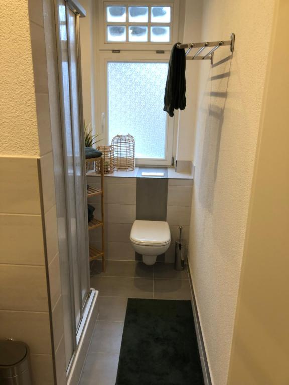Koupelna v ubytování Ferienwohnung Zimmermann