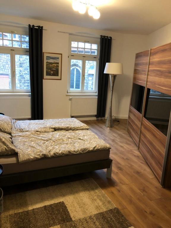 Postel nebo postele na pokoji v ubytování Ferienwohnung Zimmermann