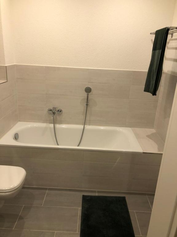 Koupelna v ubytování Ferienwohnung Zimmermann