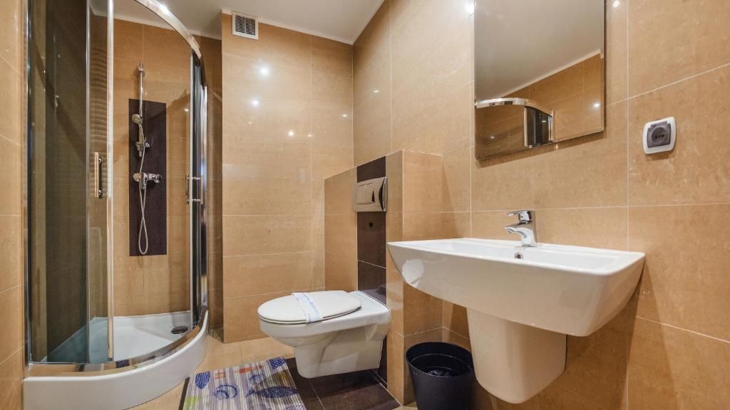 Kúpeľňa v ubytovaní Apartamenty Sun & Snow Marea