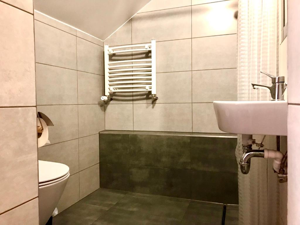 Kúpeľňa v ubytovaní Zakątek