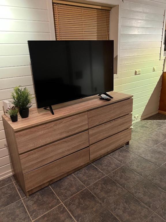 TV a/nebo společenská místnost v ubytování 3 room apartment with parking