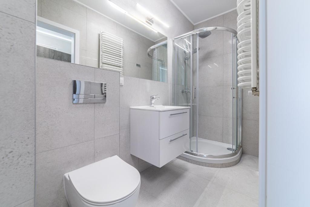 Koupelna v ubytování Balticus Apartamenty Standard Promenada Gwiazd 14