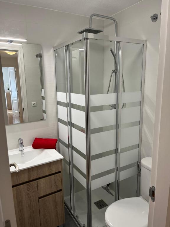 Koupelna v ubytování Appartement Primavera