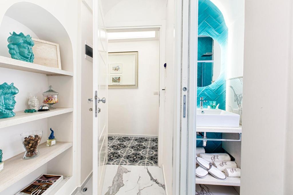 Koupelna v ubytování Sorrento Lux Suite