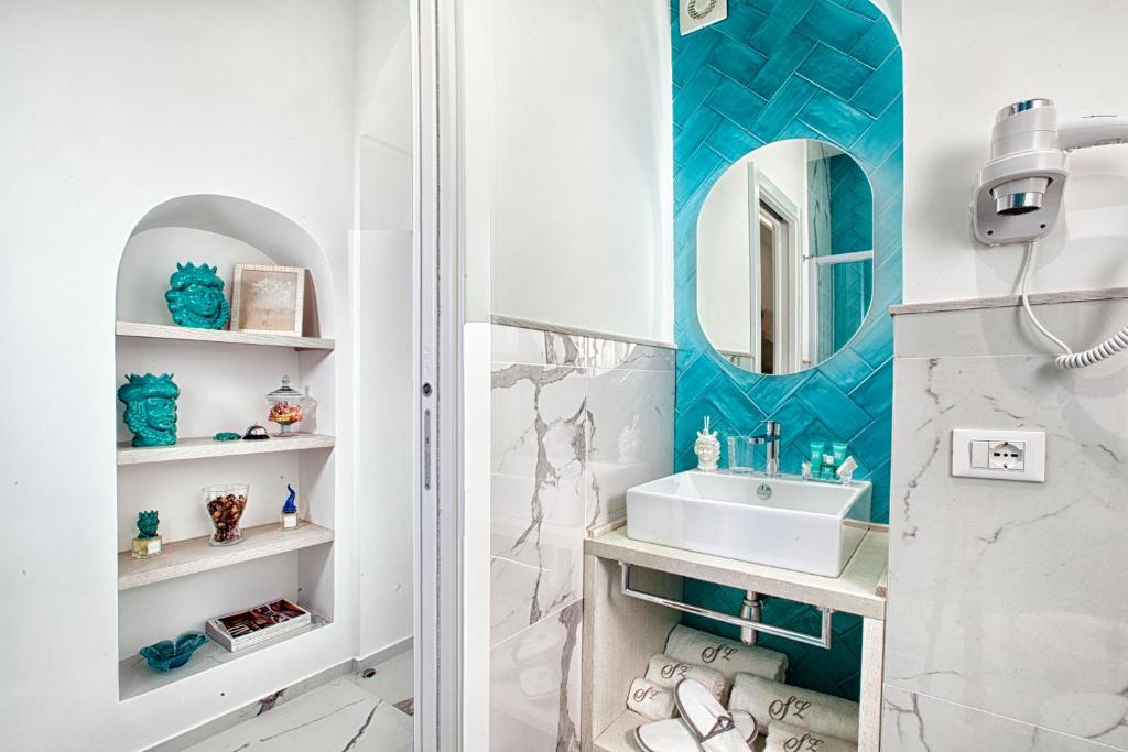 Koupelna v ubytování Sorrento Lux Suite