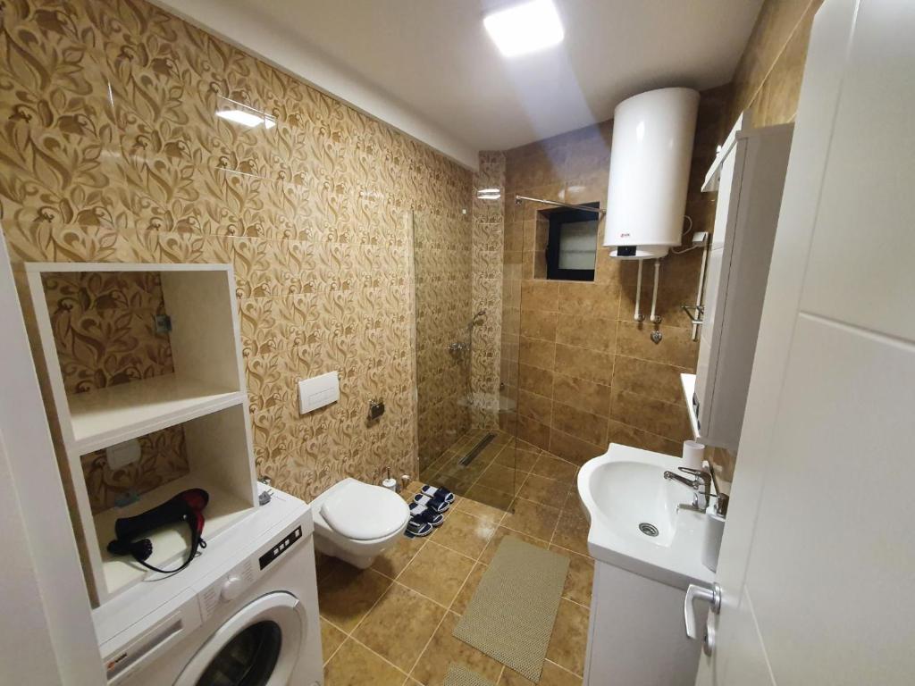 Koupelna v ubytování Apartman Paradiso