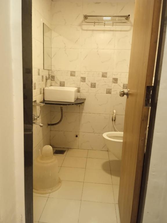 Koupelna v ubytování Hotel Maan Palace