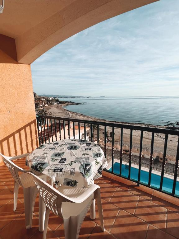 Balkón alebo terasa v ubytovaní Apartamentos El Calón Playa