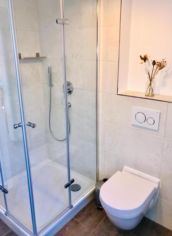 Koupelna v ubytování Ferienhaus Bug