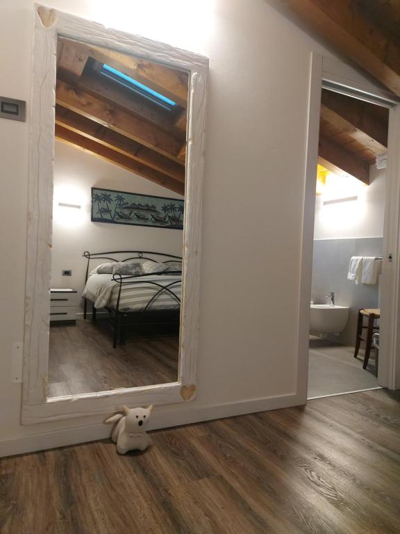 Postel nebo postele na pokoji v ubytování B&B Stella Alpina