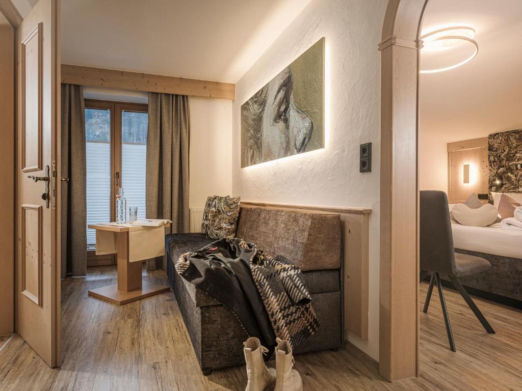 Posteľ alebo postele v izbe v ubytovaní Gästehaus Oblasser
