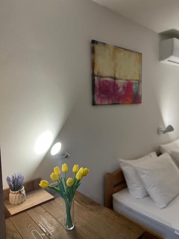 Postel nebo postele na pokoji v ubytování Villa Klara