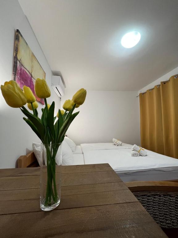 Postel nebo postele na pokoji v ubytování Villa Klara