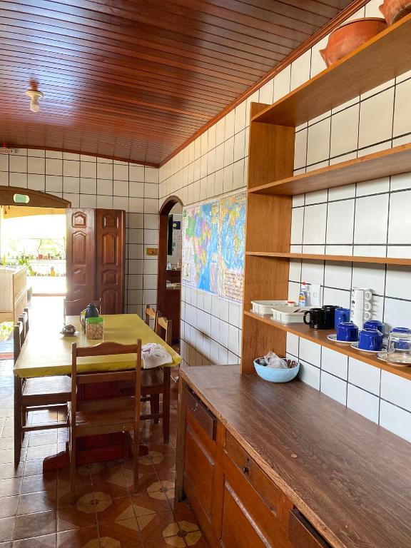 Kuchyň nebo kuchyňský kout v ubytování Hostel Roraima