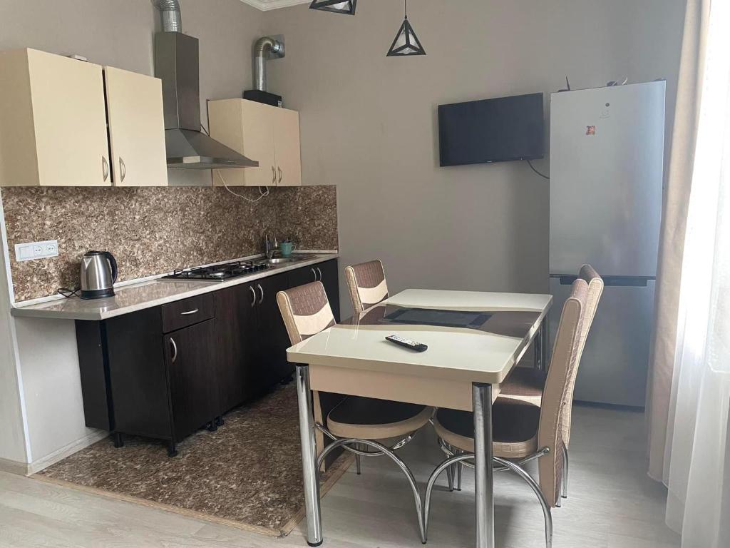 Kuchyň nebo kuchyňský kout v ubytování Friendly House