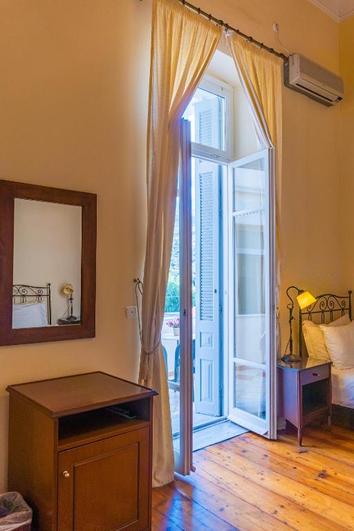 Krevet ili kreveti u jedinici u objektu Archontiko Eleni Hotel