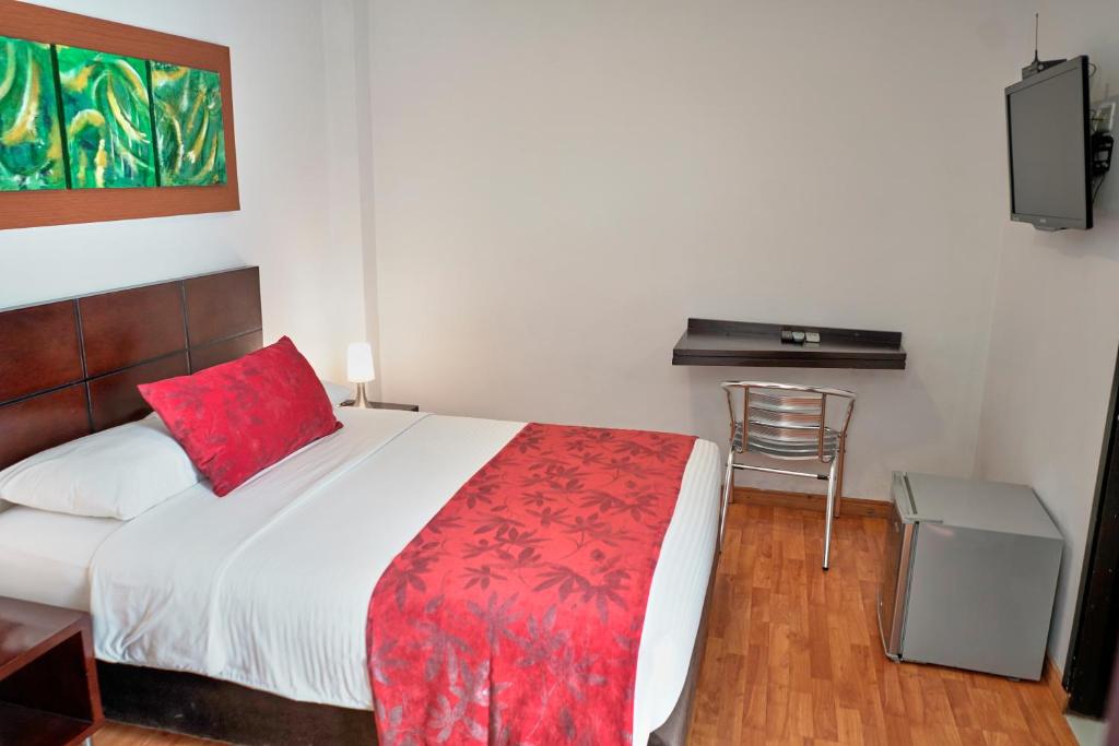 Cama o camas de una habitación en Hotel Volare